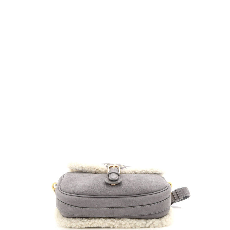 Christian Dior Bobby Flap Bag Shearling