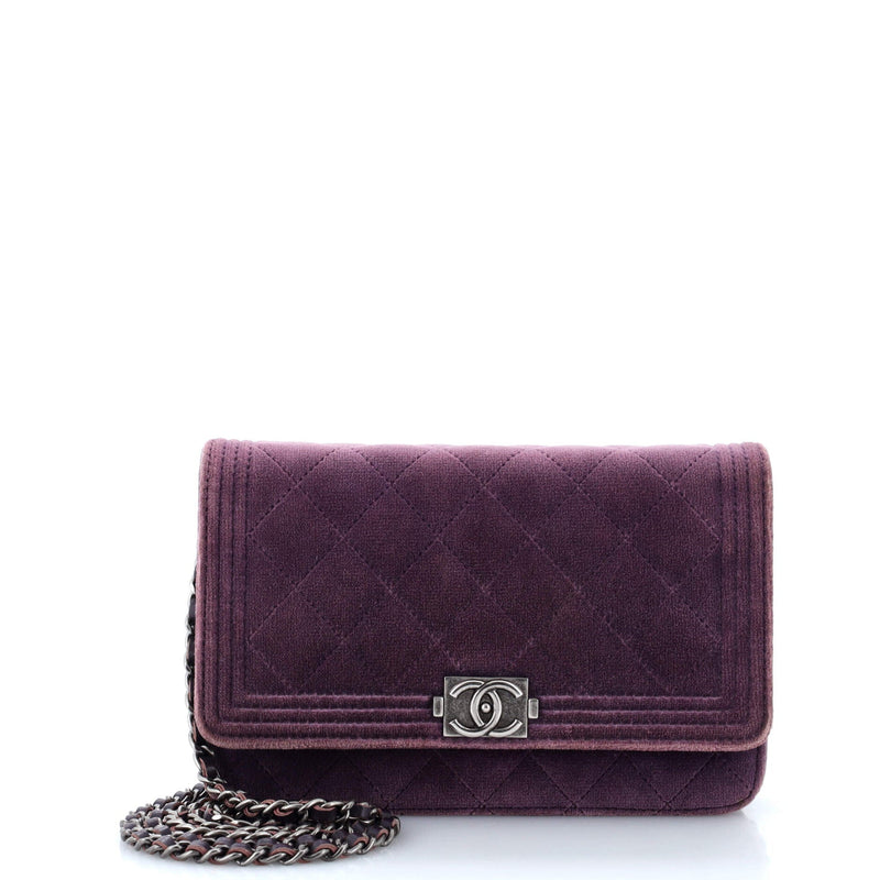 Chanel Boy Wallet On Chain Quilted