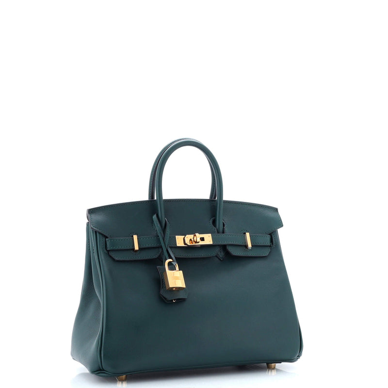 Hermes Birkin Handbag Vert Cypress Swift