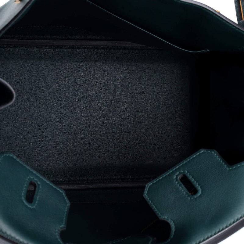 Hermes Birkin Handbag Vert Cypress Swift