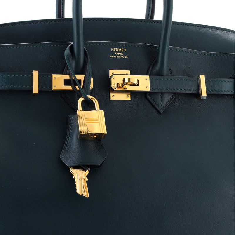 Hermes Birkin Handbag Vert Cypress Swift