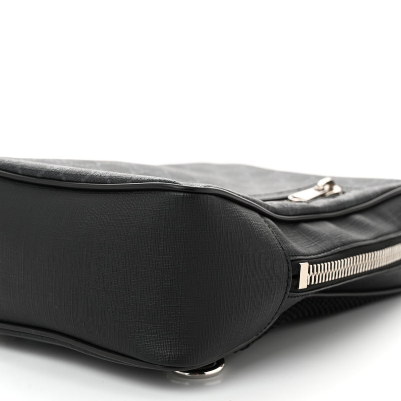Gucci Gg Supreme Web Belt Bag Black Grey