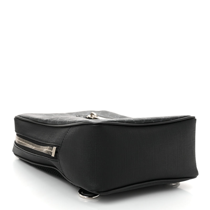 Gucci Gg Supreme Web Belt Bag Black Grey