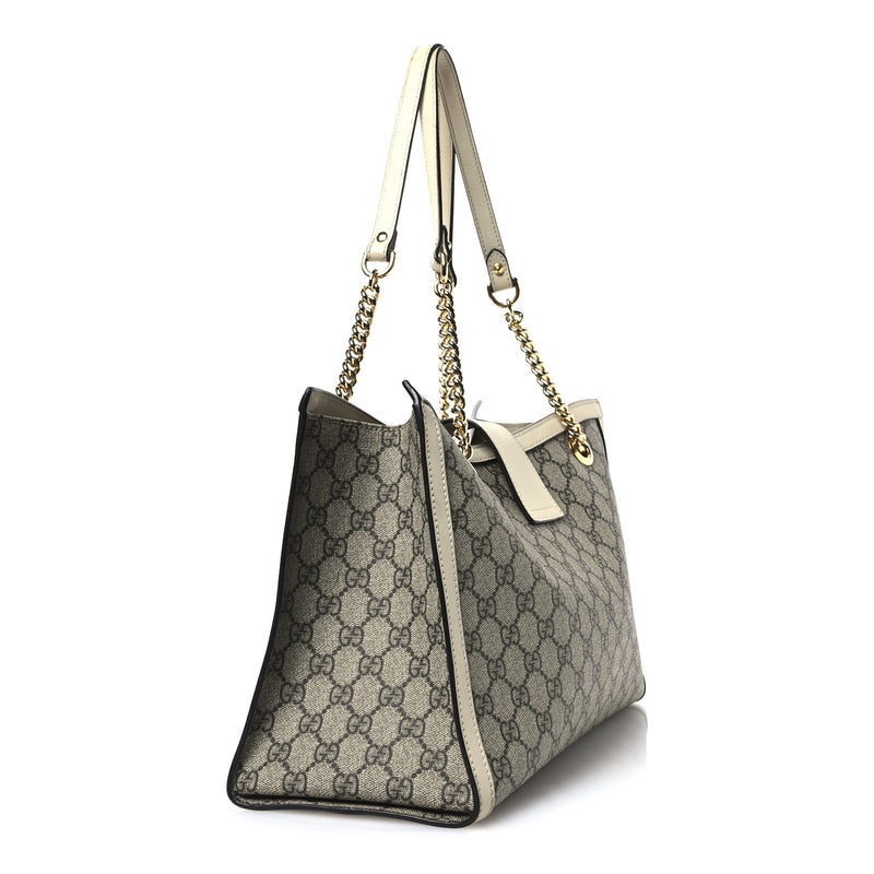 Gucci Gg Supreme Medium Padlock Tote