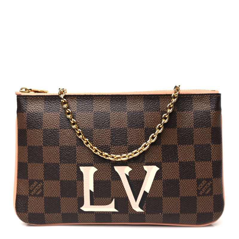 Louis Vuitton Damier Ebene Double Zip