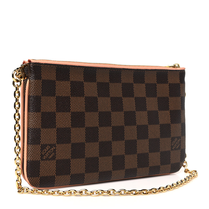 Louis Vuitton Damier Ebene Double Zip