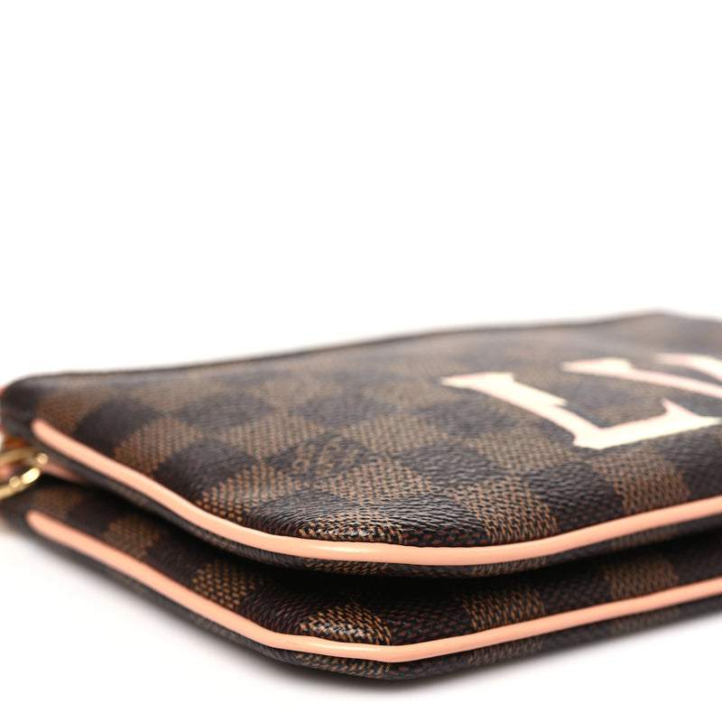 Louis Vuitton Damier Ebene Double Zip