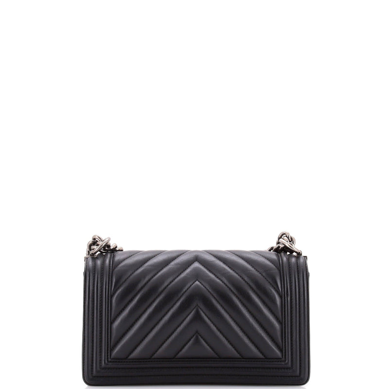 Chanel Boy Flap Bag Chevron Lambskin Old