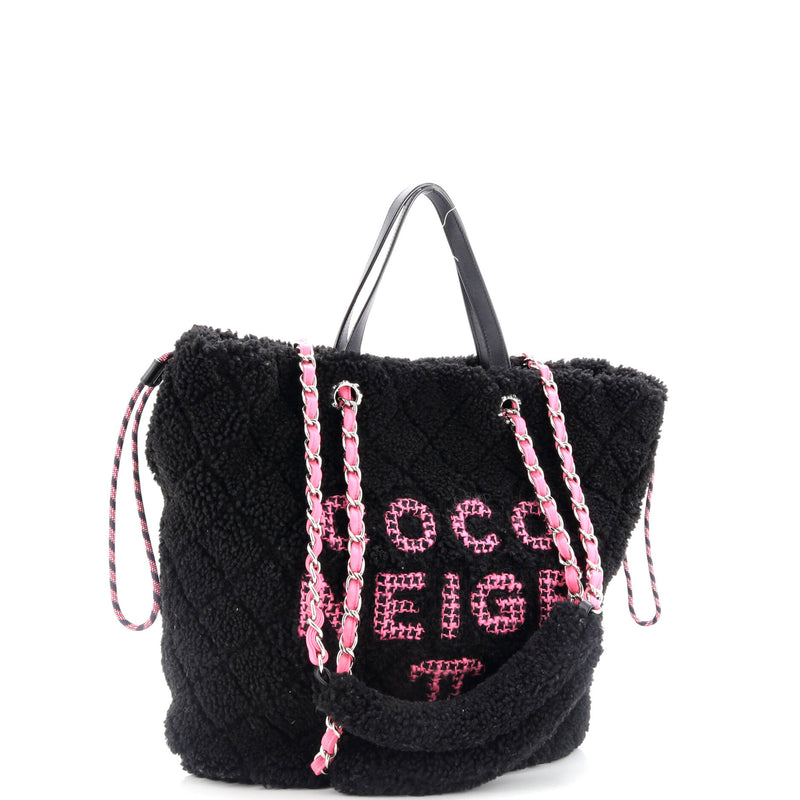 Chanel Coco Neige Shopping Tote Quilted