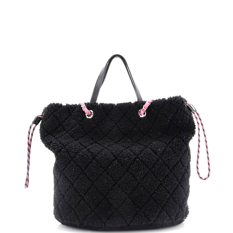 Chanel Coco Neige Shopping Tote Quilted