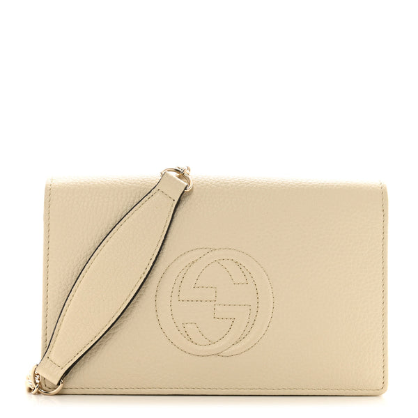Gucci Pebbled Calfskin Soho Wallet On