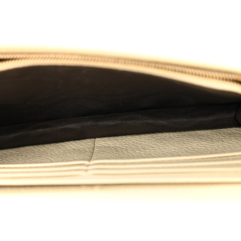 Gucci Pebbled Calfskin Soho Wallet On
