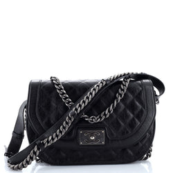 Chanel Double Chained Saddle Messenger