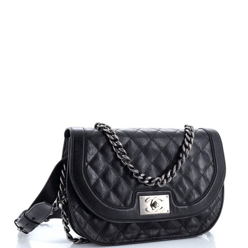 Chanel Double Chained Saddle Messenger