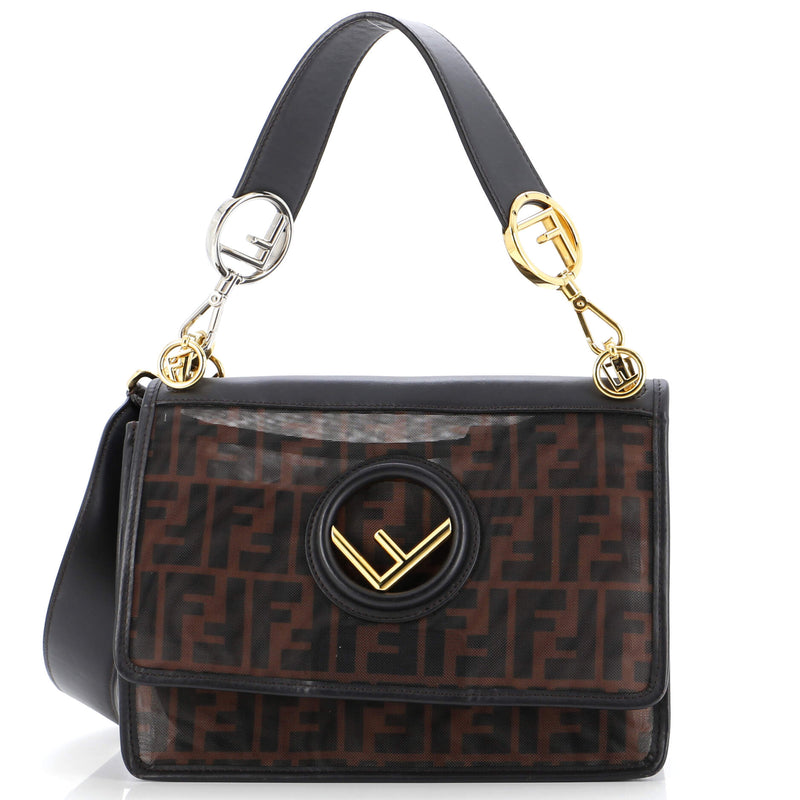 Fendi Kan I F Shoulder Bag Zucca Mesh