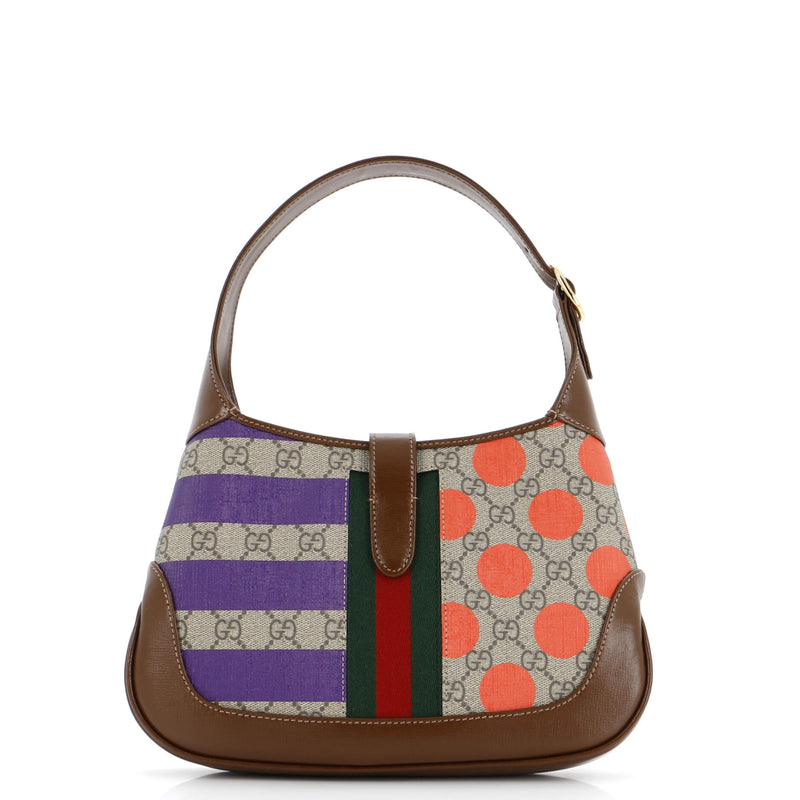 Gucci Jackie Hobo Printed Gg Coated