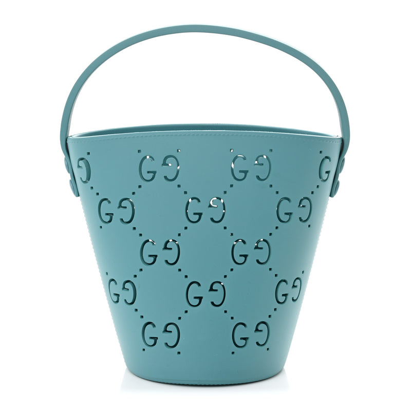 Gucci Rubber Kids Gg Bucket Bag Dusty