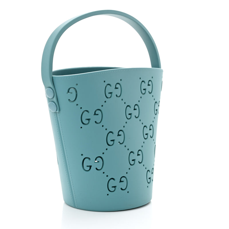 Gucci Rubber Kids Gg Bucket Bag Dusty