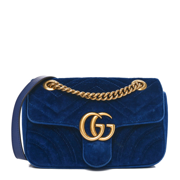 Gucci Velvet Matelasse Mini Gg Marmont