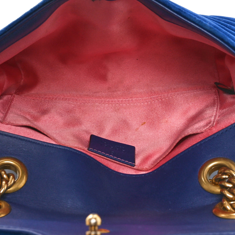 Gucci Velvet Matelasse Mini Gg Marmont