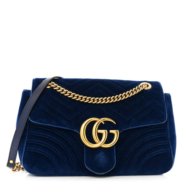 Gucci Velvet Matelasse Medium Gg Marmont