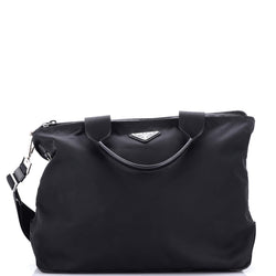 Prada Convertible Zip Tote Tessuto