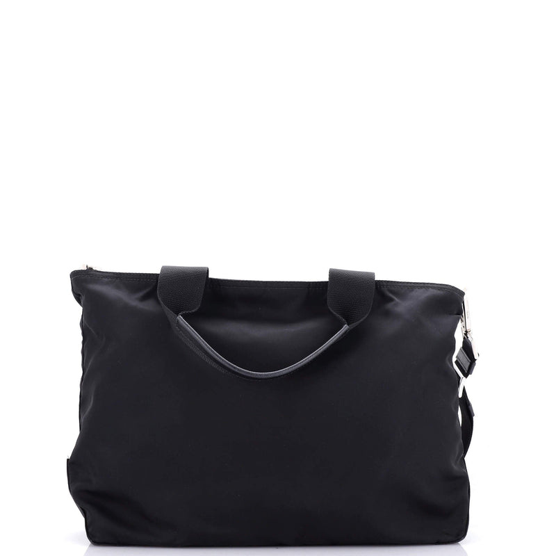 Prada Convertible Zip Tote Tessuto