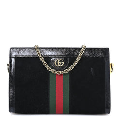 Gucci Suede Patent Gg Web Small Ophidia