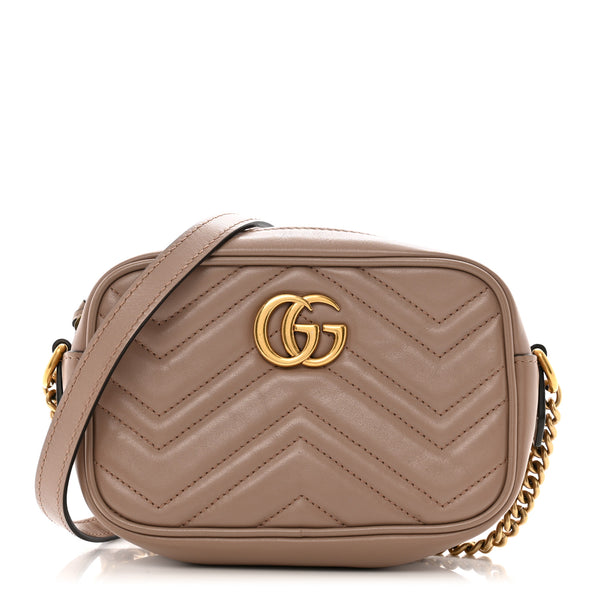 Gucci Calfskin Matelasse Mini Gg Marmont
