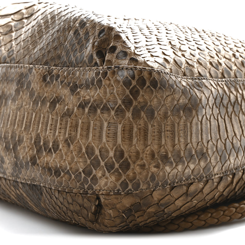 Gucci Snakeskin Medium G Wave Shoulder