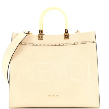 Fendi Sunshine Shopper Tote Studded