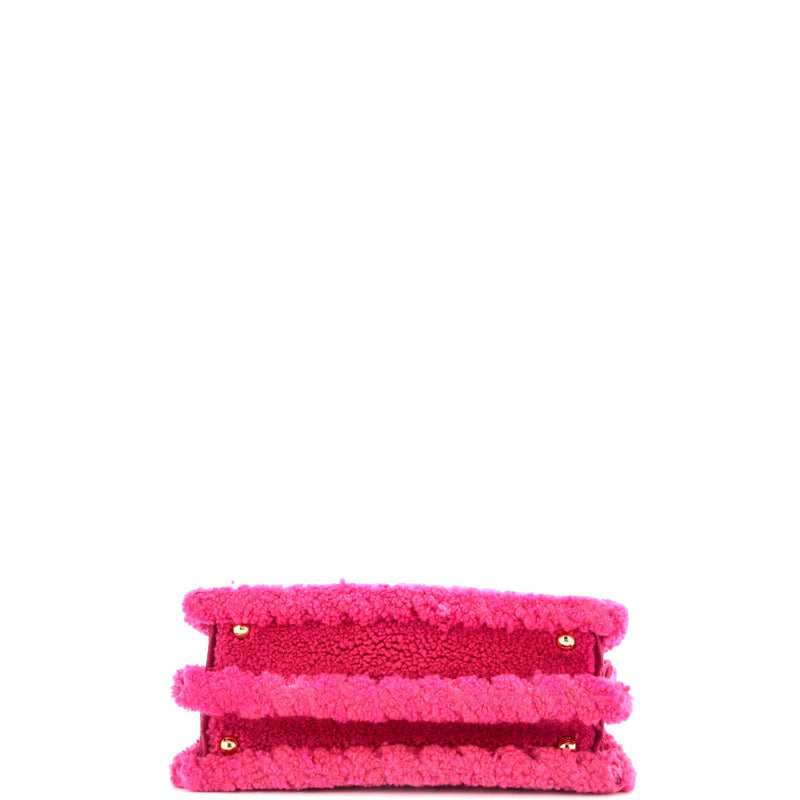 Fendi Peekaboo Iseeu Bag Woven Shearling