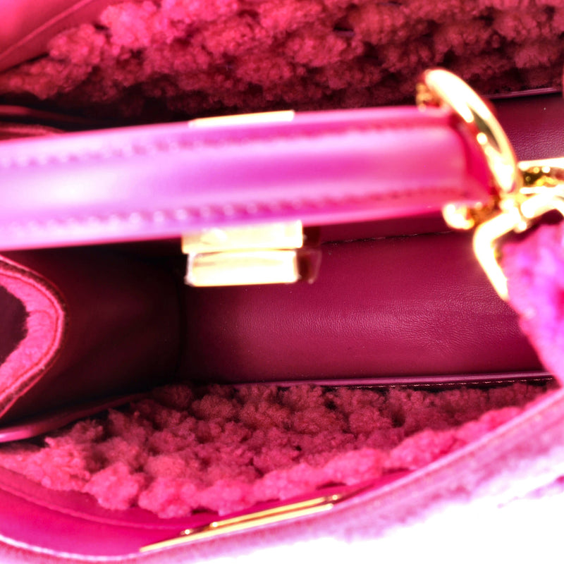 Fendi Peekaboo Iseeu Bag Woven Shearling