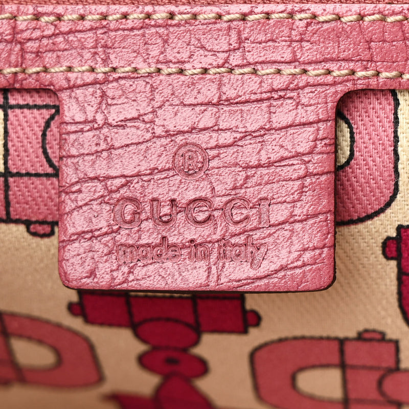 Gucci Large Jolicoeur Tote Pink