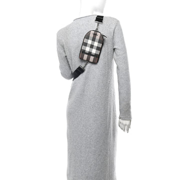 Burberry E-Canvas Check Phone Crossbody