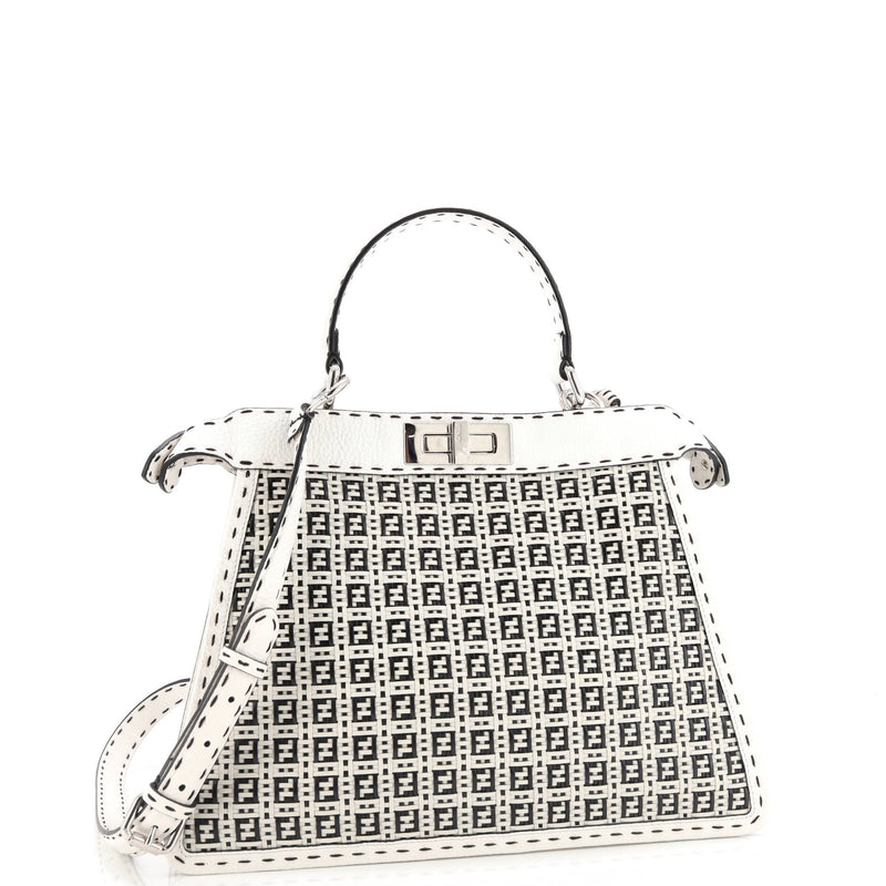 Fendi Peekaboo Iseeu Bag Woven Leather