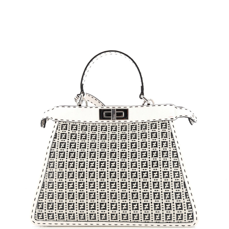 Fendi Peekaboo Iseeu Bag Woven Leather