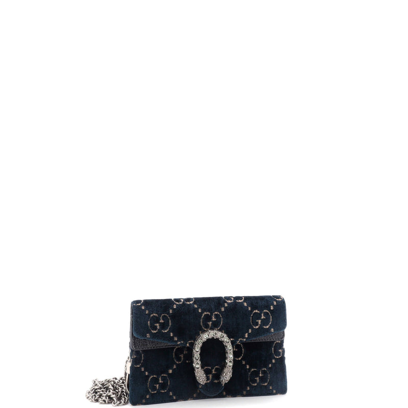 Gucci Dionysus Bag Gg Velvet Super Mini