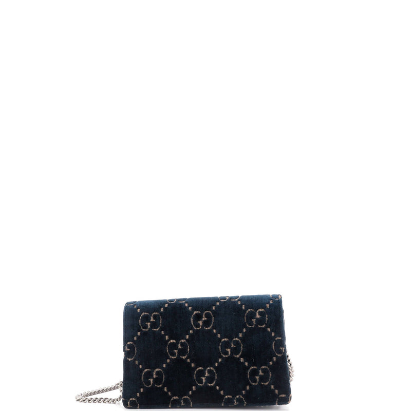 Gucci Dionysus Bag Gg Velvet Super Mini