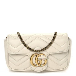 Gucci Calfskin Matelasse Super Mini Gg
