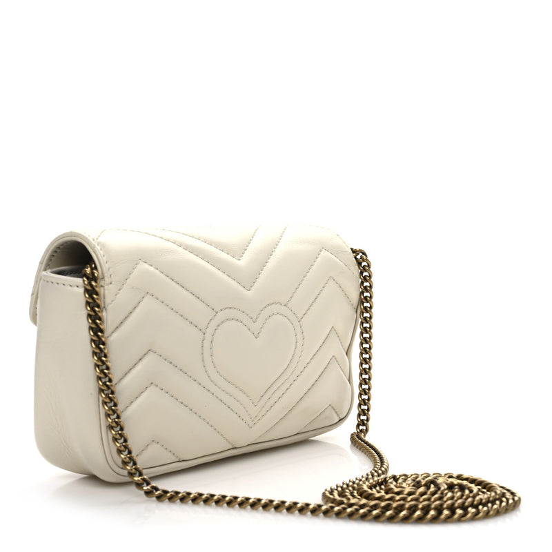 Gucci Calfskin Matelasse Super Mini Gg