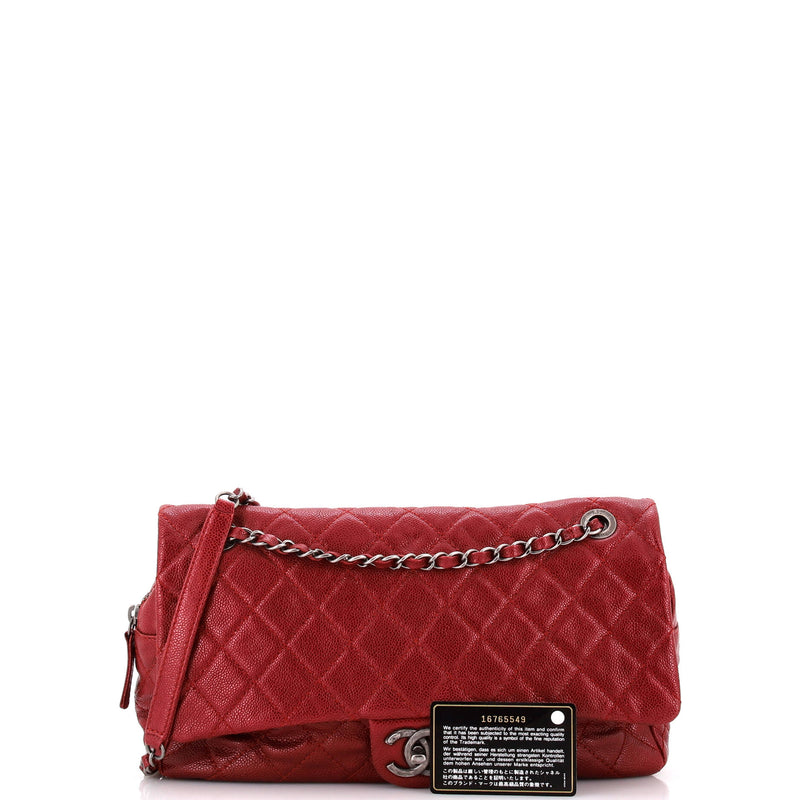 Chanel Easy Flap Bag Quilted Caviar