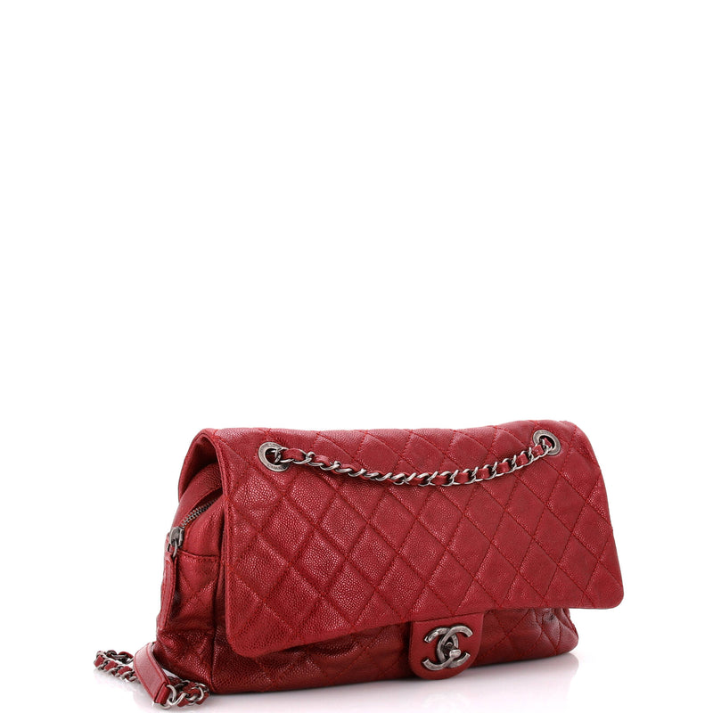 Chanel Easy Flap Bag Quilted Caviar