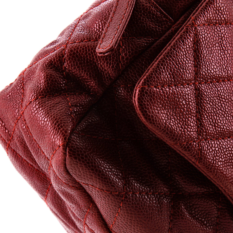 Chanel Easy Flap Bag Quilted Caviar