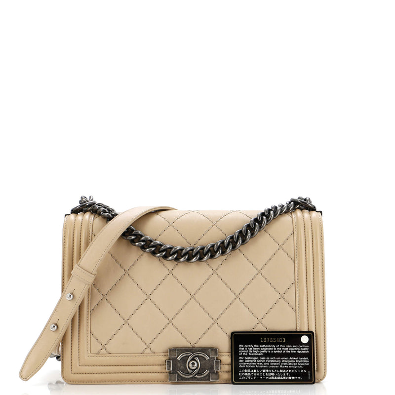 Chanel Stitch Boy Flap Bag Quilted