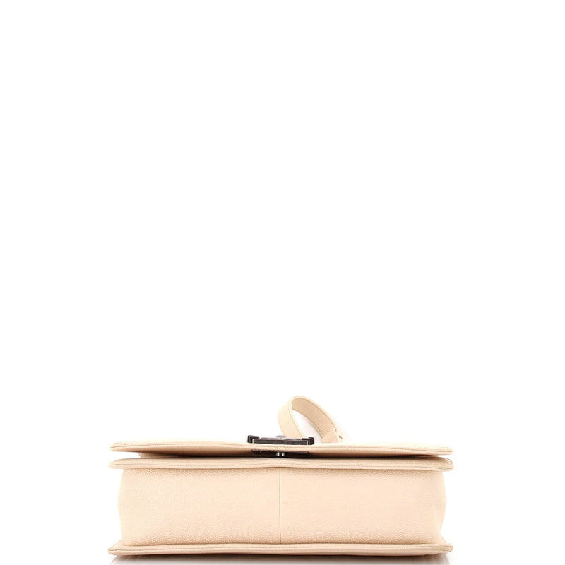 Chanel Boy Flap Bag Chevron Caviar New