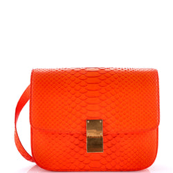 Celine Classic Box Bag Python Medium