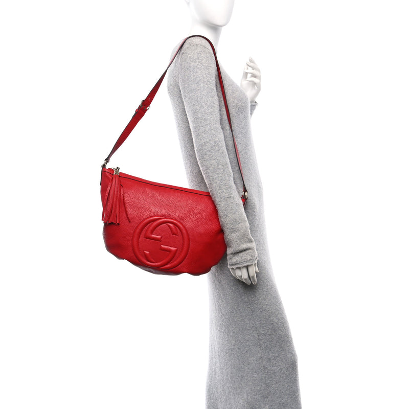 Gucci Pebbled Calfskin Medium Soho Hobo