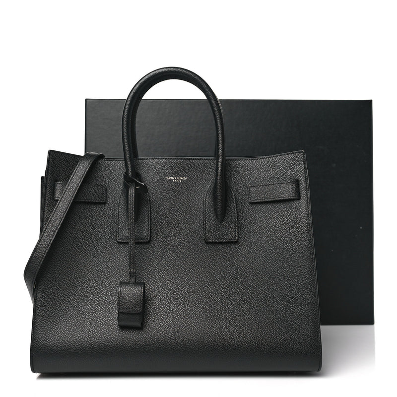 Saint Laurent Grained Calfskin Small Sac
