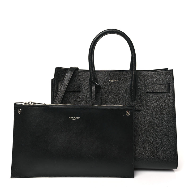 Saint Laurent Grained Calfskin Small Sac